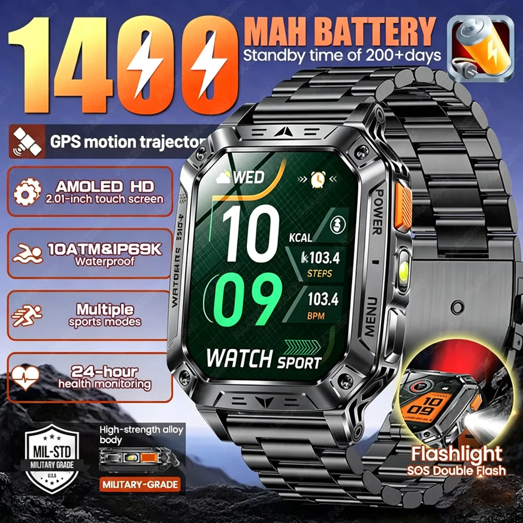 Smartwatch Custom - Jam Tangan Pintar Pria 2026 Baru