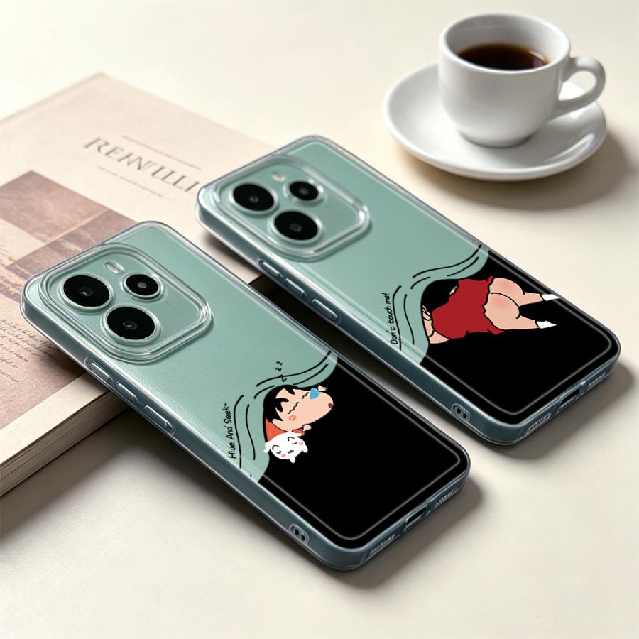 Xiaomi Redmi Note 13 - Casing Ponsel Lembut Kartun Shin-ChanS untuk