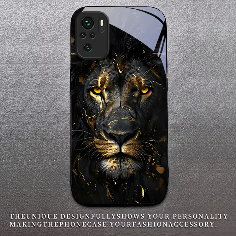 Casing Ponsel Kaca Hitam Emas  - Xiaomi Redmi Note 13 ulasan dan harga