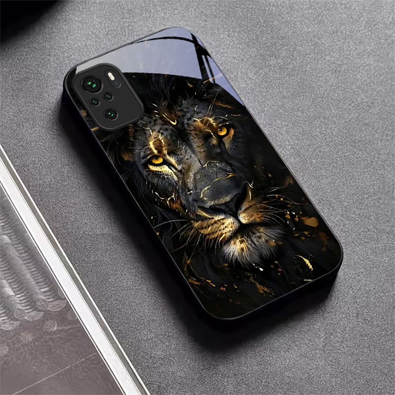 Casing Ponsel Kaca Hitam Emas  - Xiaomi Redmi Note 13 ulasan dan harga