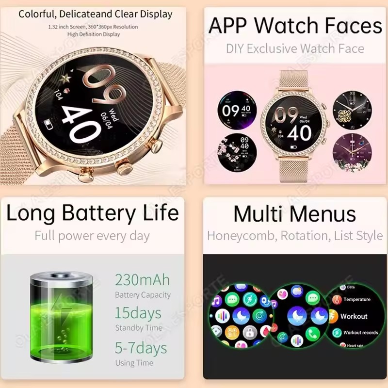 Jam Tangan Pintar Wanita Elega - Smartwatch X12 ulasan dan harga